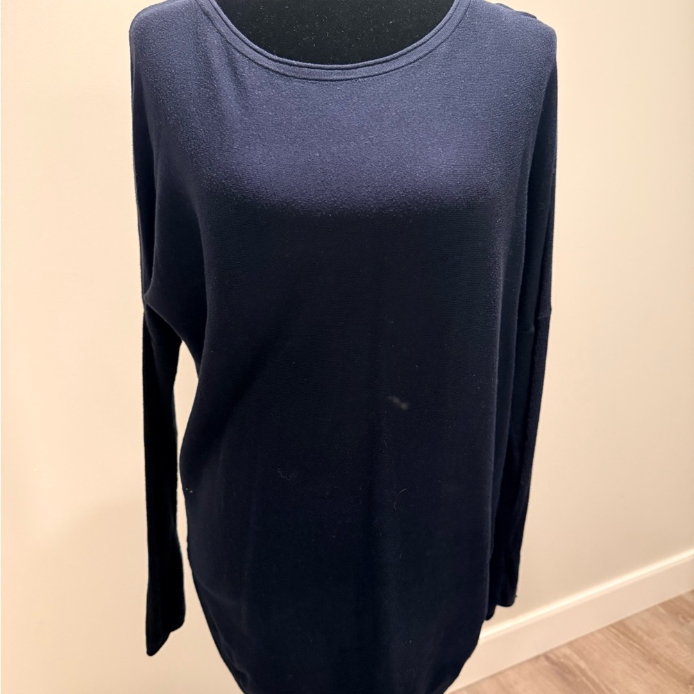 lululemon athletica Navy Long-Sleeve Scoop Neck Tunic Top